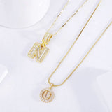 Collier Initial en Pave — Doumira