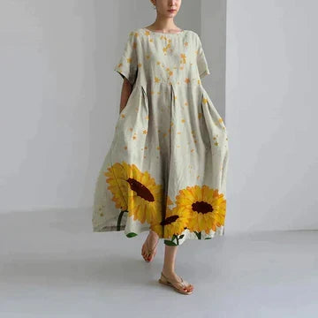 Robe Florale Ample pour Femme | Décontractée et Élégante