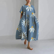 Robe Florale Ample pour Femme | Décontractée et Élégante