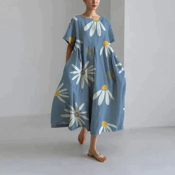 Robe Florale Ample pour Femme | Décontractée et Élégante
