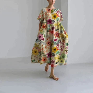 Robe Florale Ample pour Femme | Décontractée et Élégante