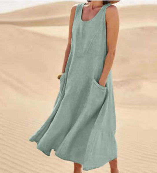 Isaline - Robe En Coton Légère Avec Poches