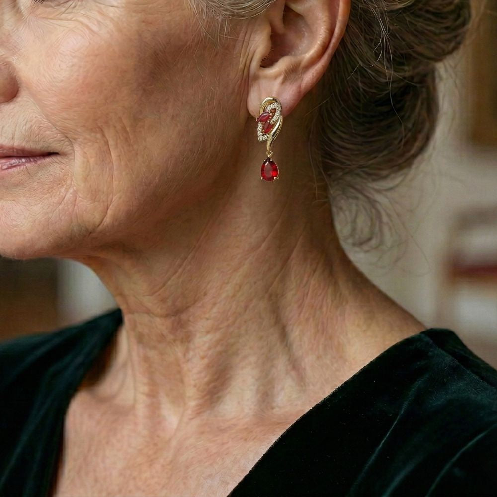 Boucles d'oreilles Saphara Cindorelle — Doumira