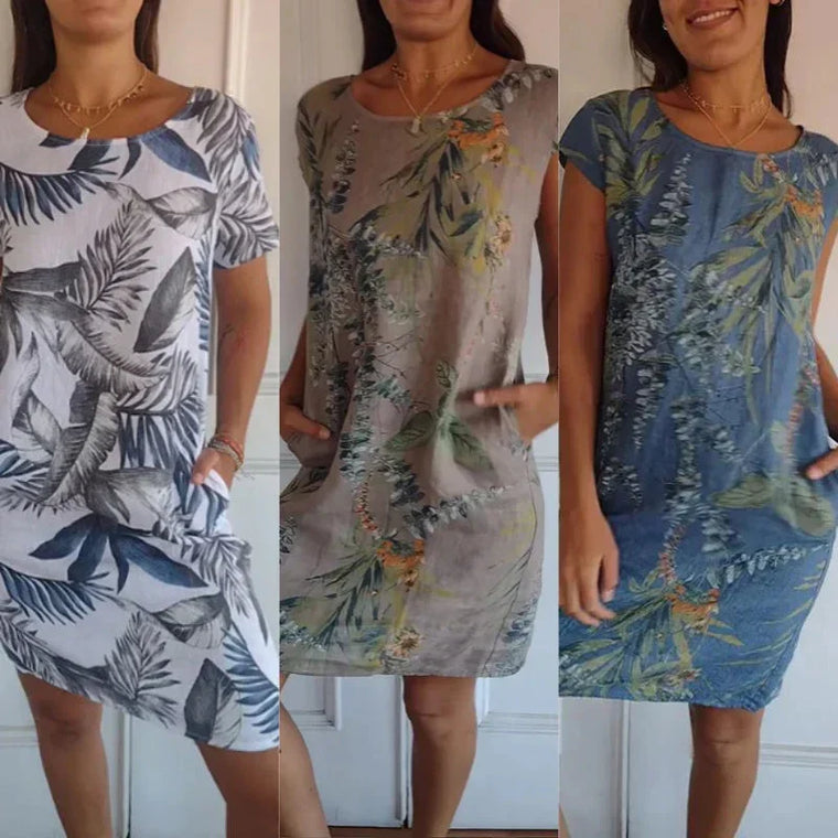 Robe D'Été Femme Imprimée Fluide - Julie