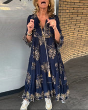 Véronique - Robe Longue Bohème Fleurie Femme