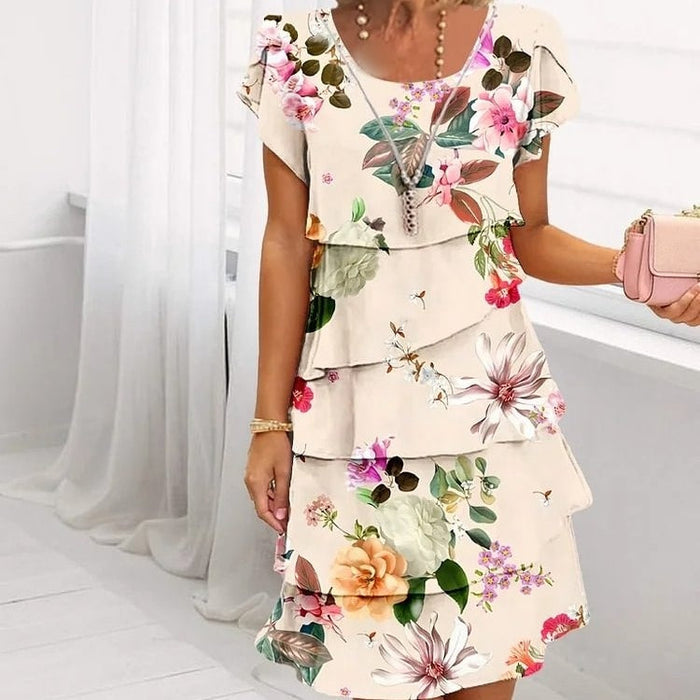 Robe d'été femme fleurie - Monique