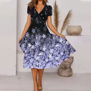 Liesbeth - Magnifique Robe Midi Fleurie