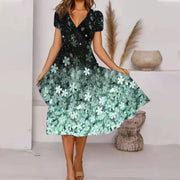 Liesbeth - Magnifique Robe Midi Fleurie