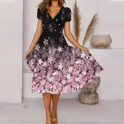 Liesbeth - Magnifique Robe Midi Fleurie