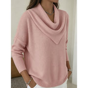 Sylvie - Pull Raffiné Maille Fine Col Bénitier