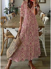 Sabine - Robe Longue Bohème Fluide Femme