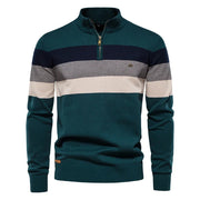 Adrien - Pull Demi-Fermeture Élégant Raffiné Homme