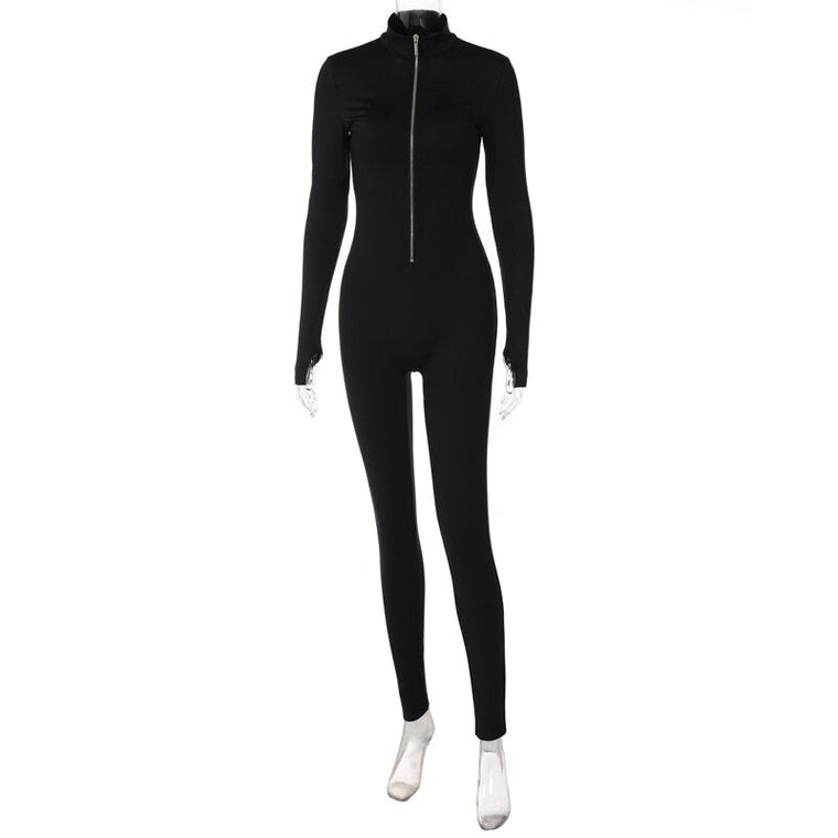 Domitille - Combinaison Zippée Avec Col Montant Pour Un Look Audacieux
