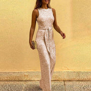 Eugénie - Combinaison Unie Ornée De Sequins Brillants