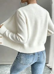Camille - Cardigan Élégant Torsadé Boutonné