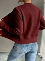 Camille - Cardigan Élégant Torsadé Boutonné