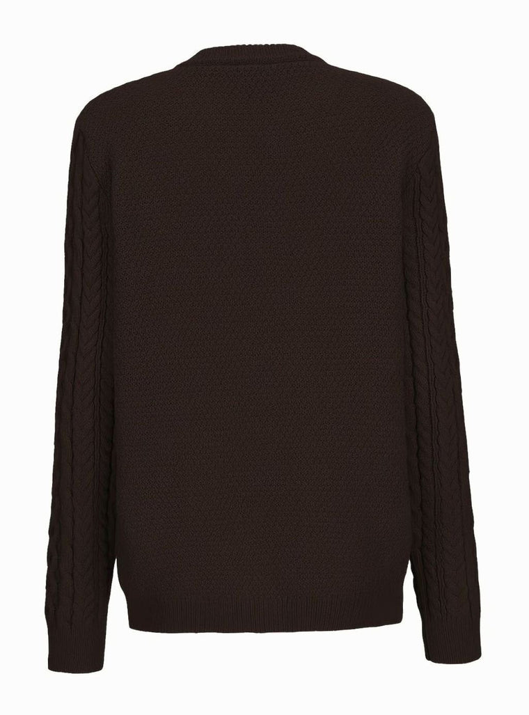 Delphine - Cardigan Élégant Torsadé à Poches
