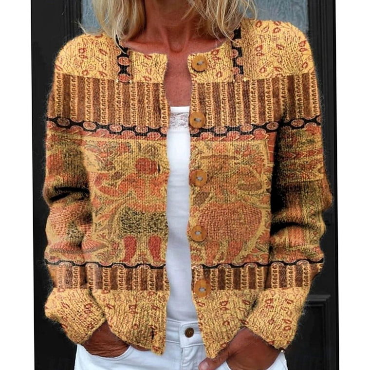 Florence - Cardigan Féminin Vintage Fleuri