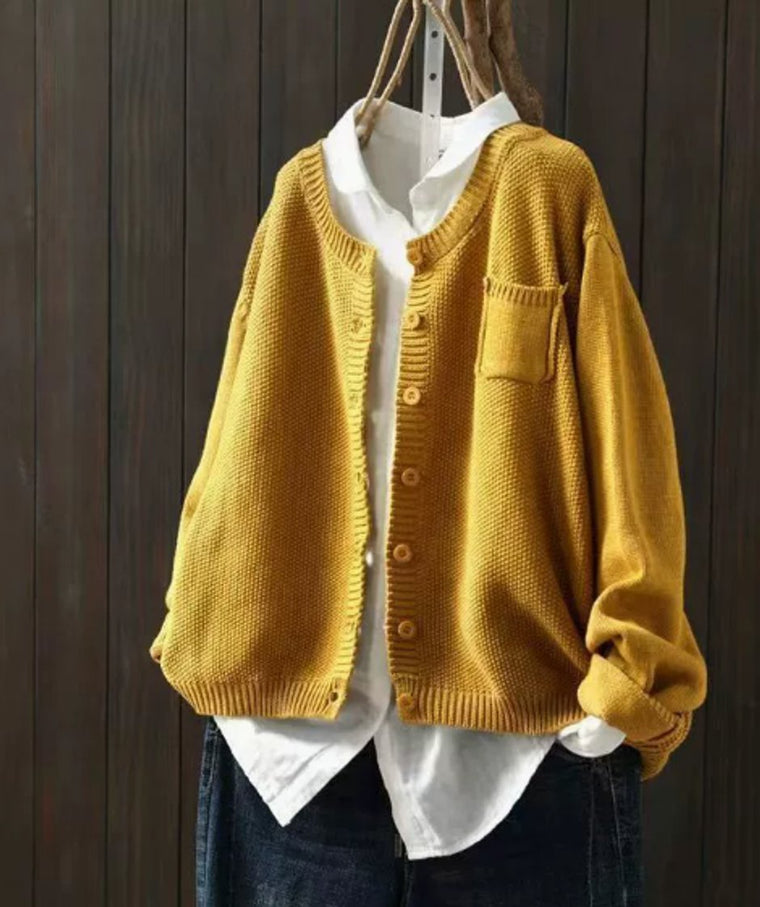 Manon - Cardigan Élégant Oversize Boutonné