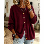 Christine - Cardigan Élégant Oversize Boutonné