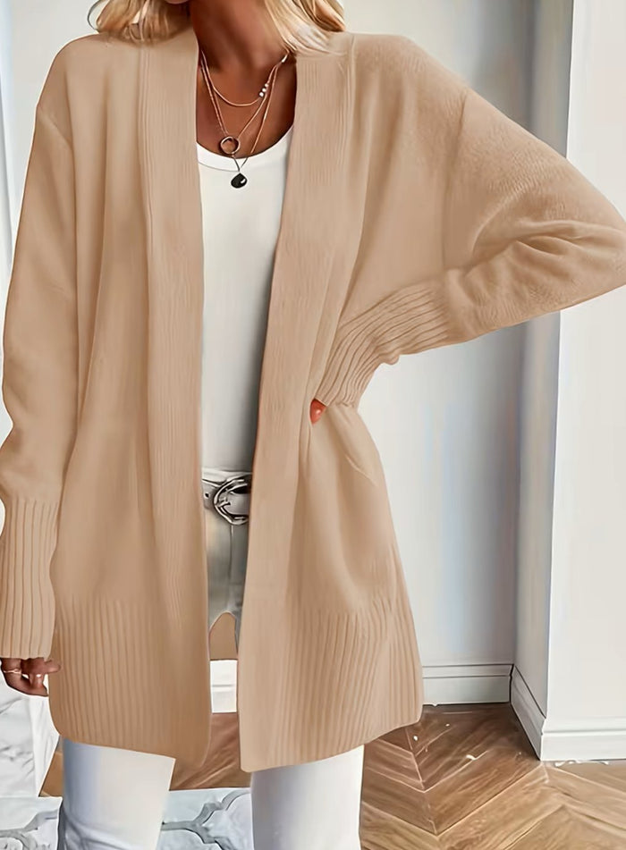 Nathalie - Cardigan Élégant Oversize Ouvert