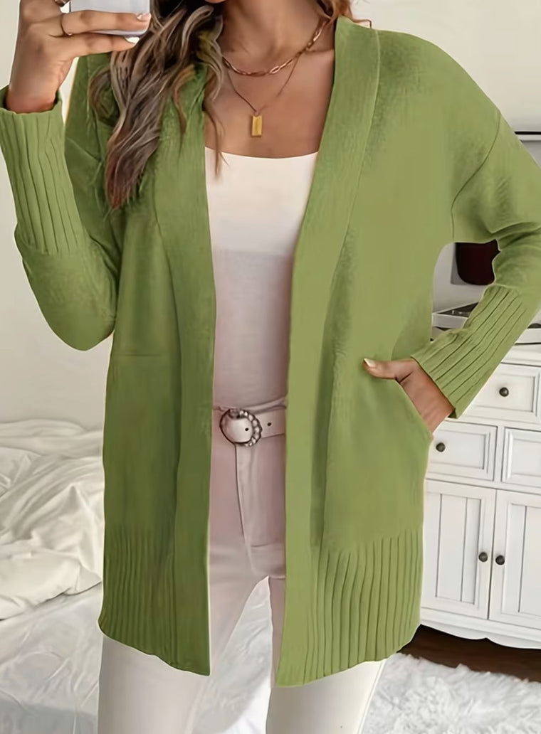 Nathalie - Cardigan Élégant Oversize Ouvert