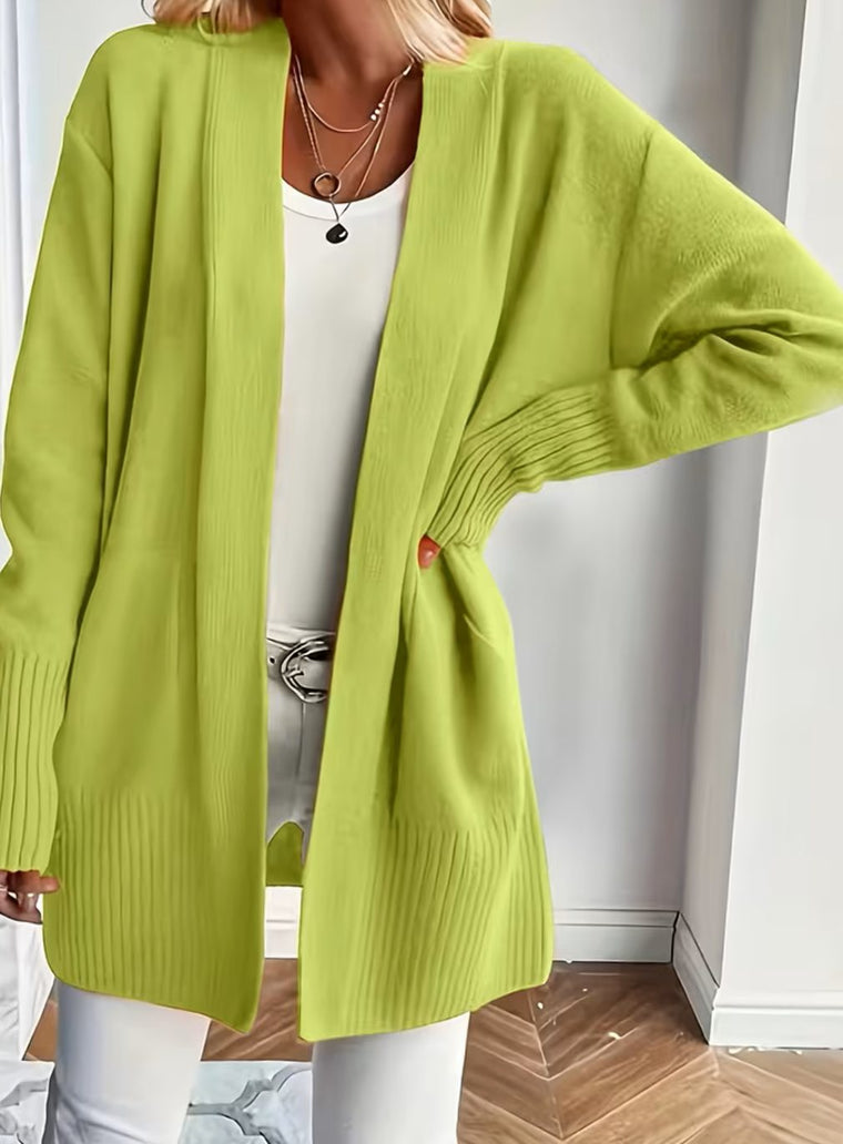Nathalie - Cardigan Élégant Oversize Ouvert