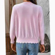 Isabelle - Cardigan Élégant Boutonné Col V