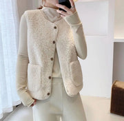 Valérie - Gilet Élégant Sherpa Sans Manches
