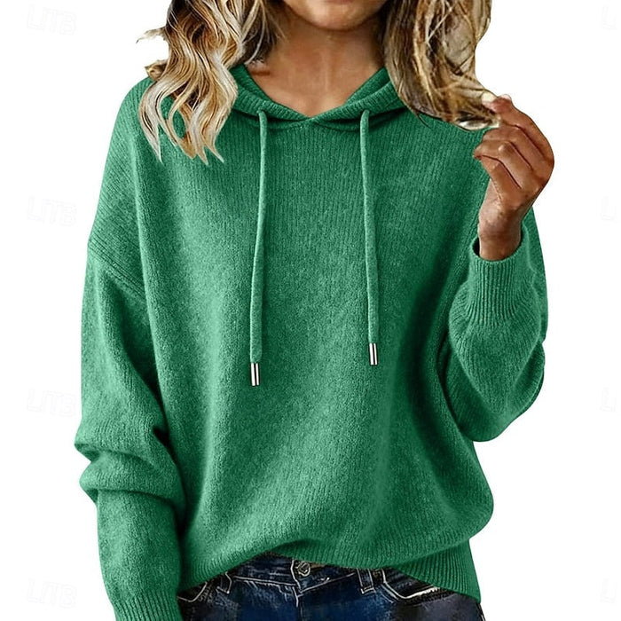 Caroline - Pull Chic Maille Capuche