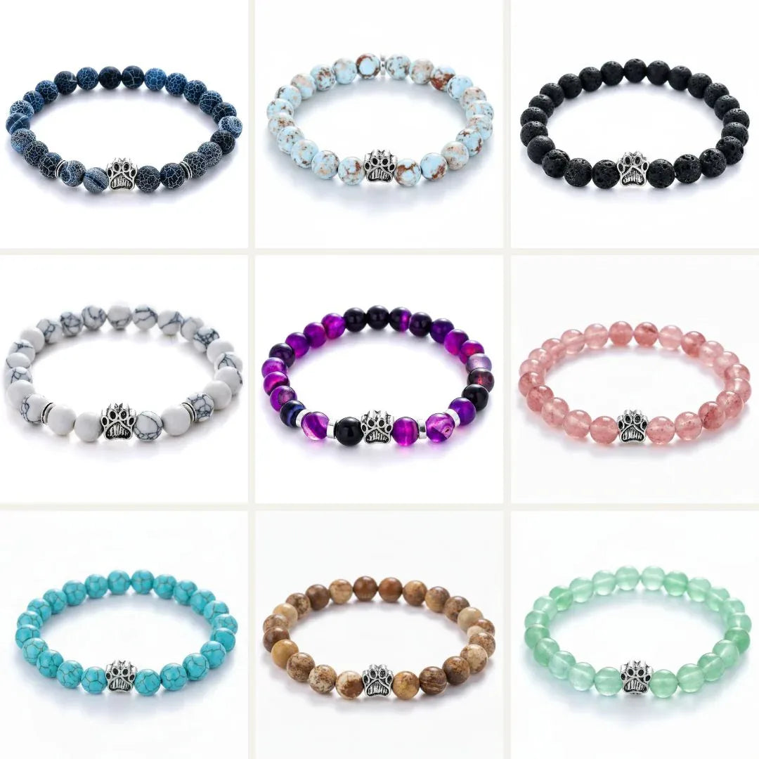 Grille de bracelets mywoobles disponibles dans différentes couleurs