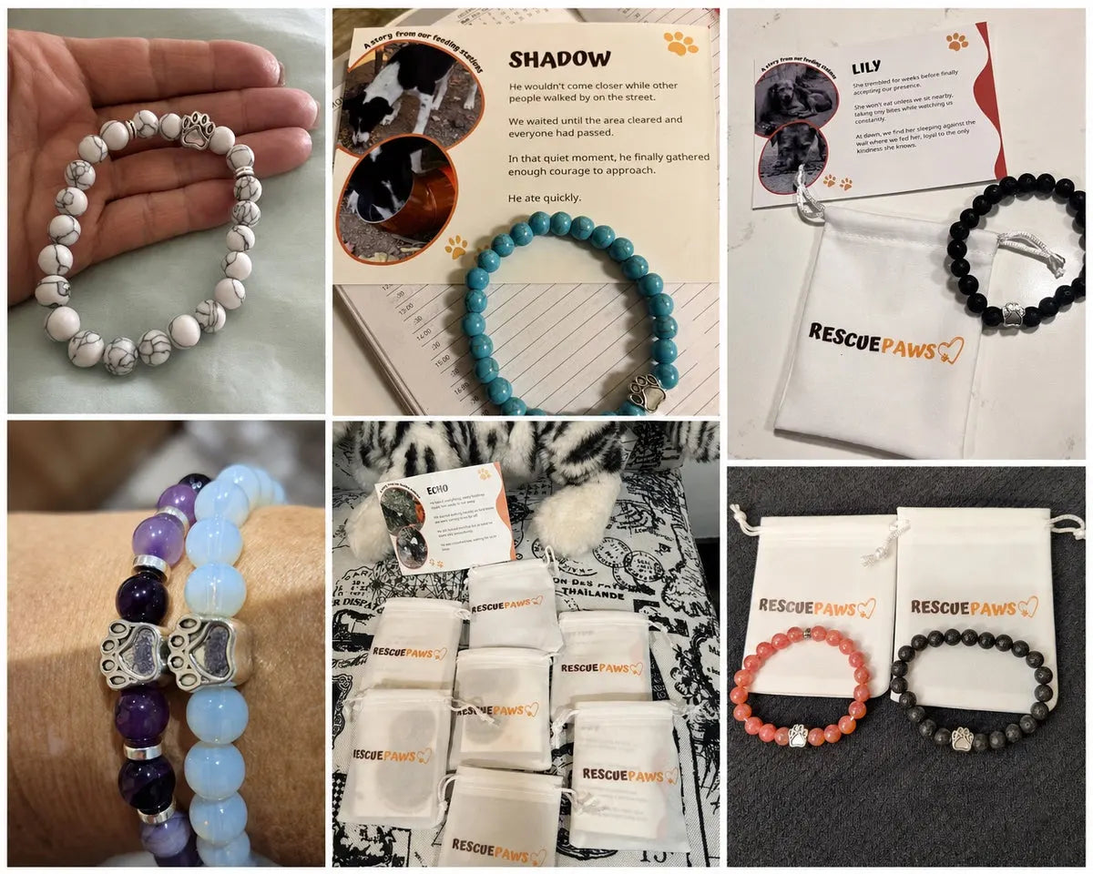 Photos clients avec bracelets solidaires et emballages reçus